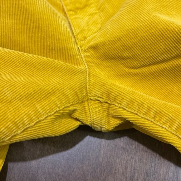 J. Crew Outlet Matchstick Pants Women's Size 29R Cotton Yellow Gold Corduroy - Picture 4 of 11